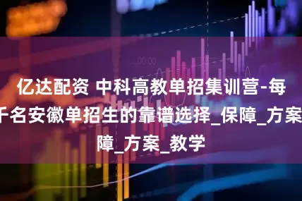 亿达配资 中科高教单招集训营-每年近千名安徽单招生的靠谱选择_保障_方案_教学